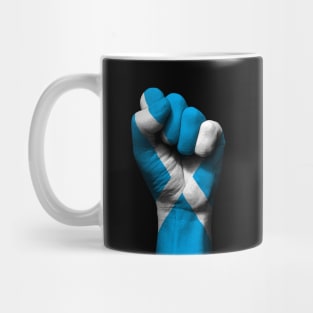 Flag of Scotland on a Raised Clenched Fist Mug